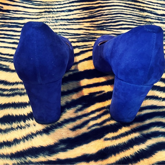clarks Blue Suede Women's Pumps - Picture 3 of 4
